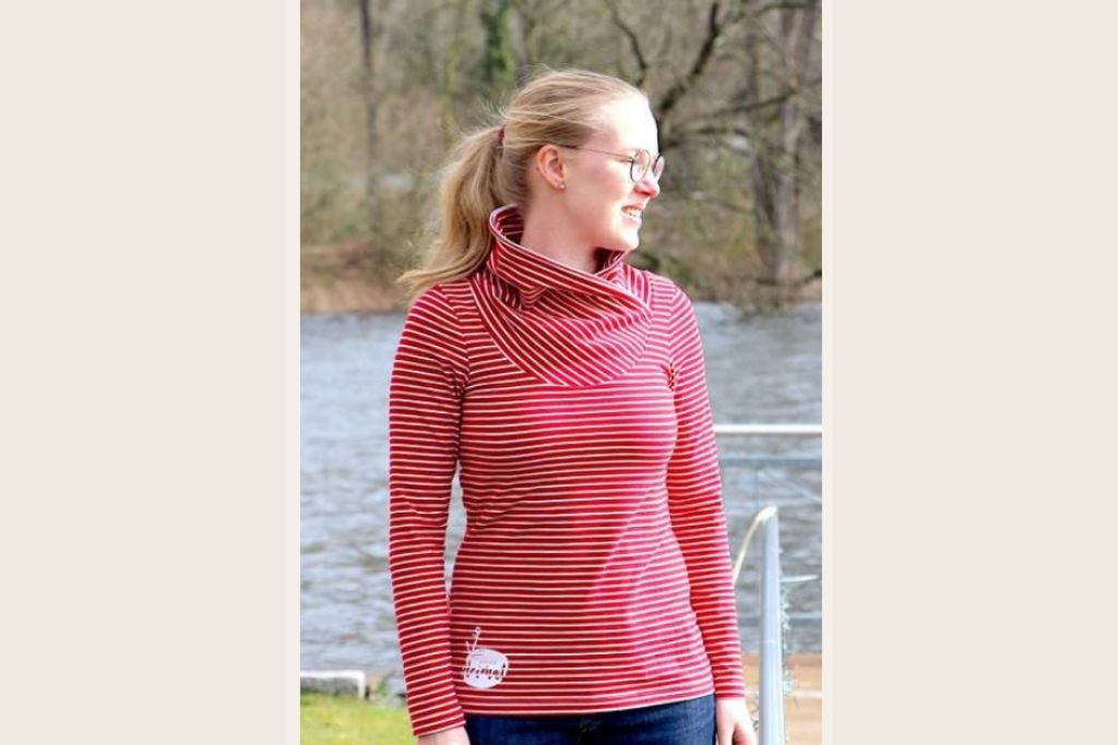 Papierschnittmuster "Basicshirt Damen" von Lybstes (Gr. 36-50)