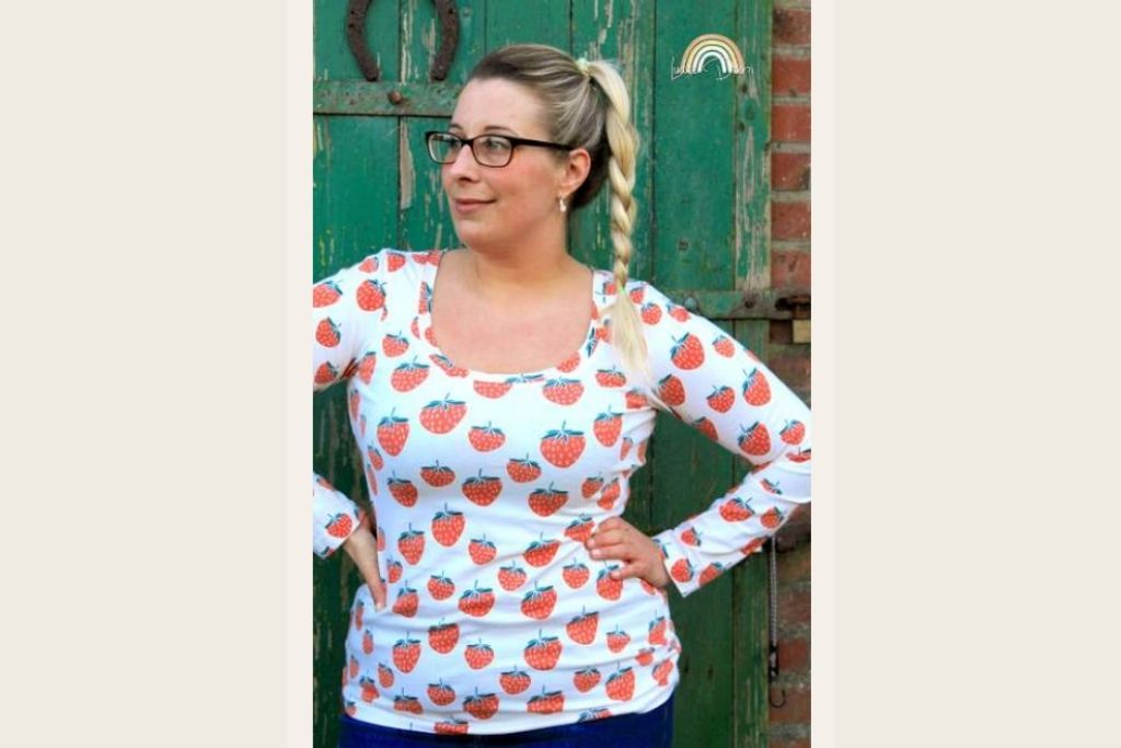 Papierschnittmuster "Basicshirt Damen" von Lybstes (Gr. 36-50)