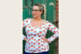 Papierschnittmuster "Basicshirt Damen" von Lybstes (Gr. 36-50)