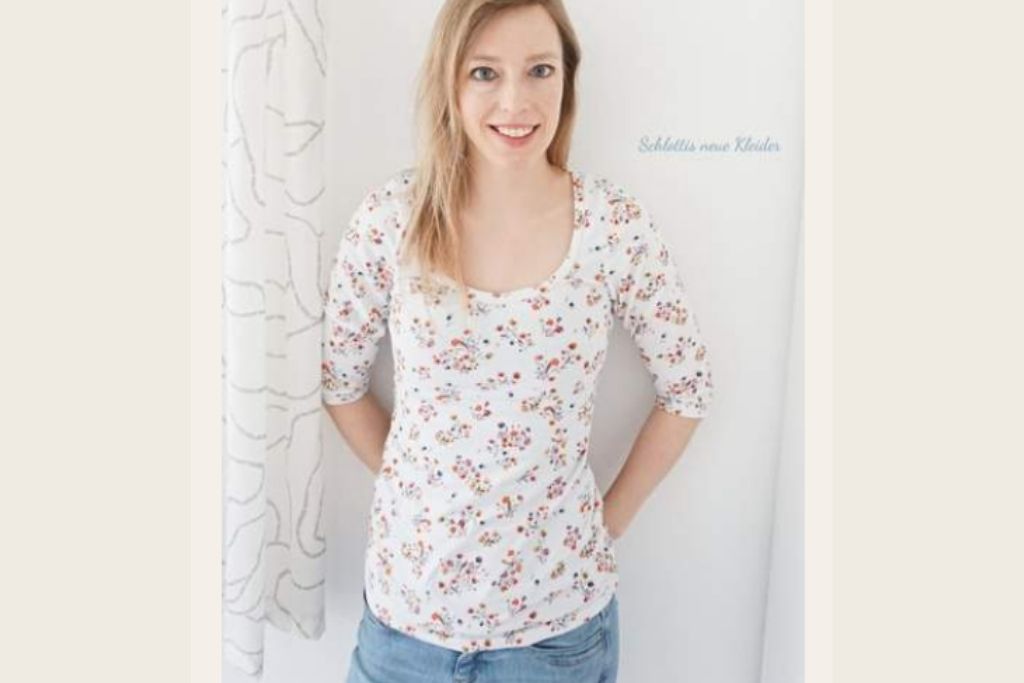 Papierschnittmuster "Basicshirt Damen" von Lybstes (Gr. 36-50)