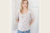 Papierschnittmuster "Basicshirt Damen" von Lybstes (Gr. 36-50)