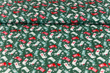 Baumwollwebware Nikolausstiefel, grün, 0,5 m