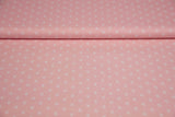 Baumwollwebware Sterne, rosa, 0,5 m