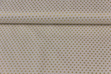 Baumwollwebware Weihnachten, Sterne, weiß, gold, 0,5 m
