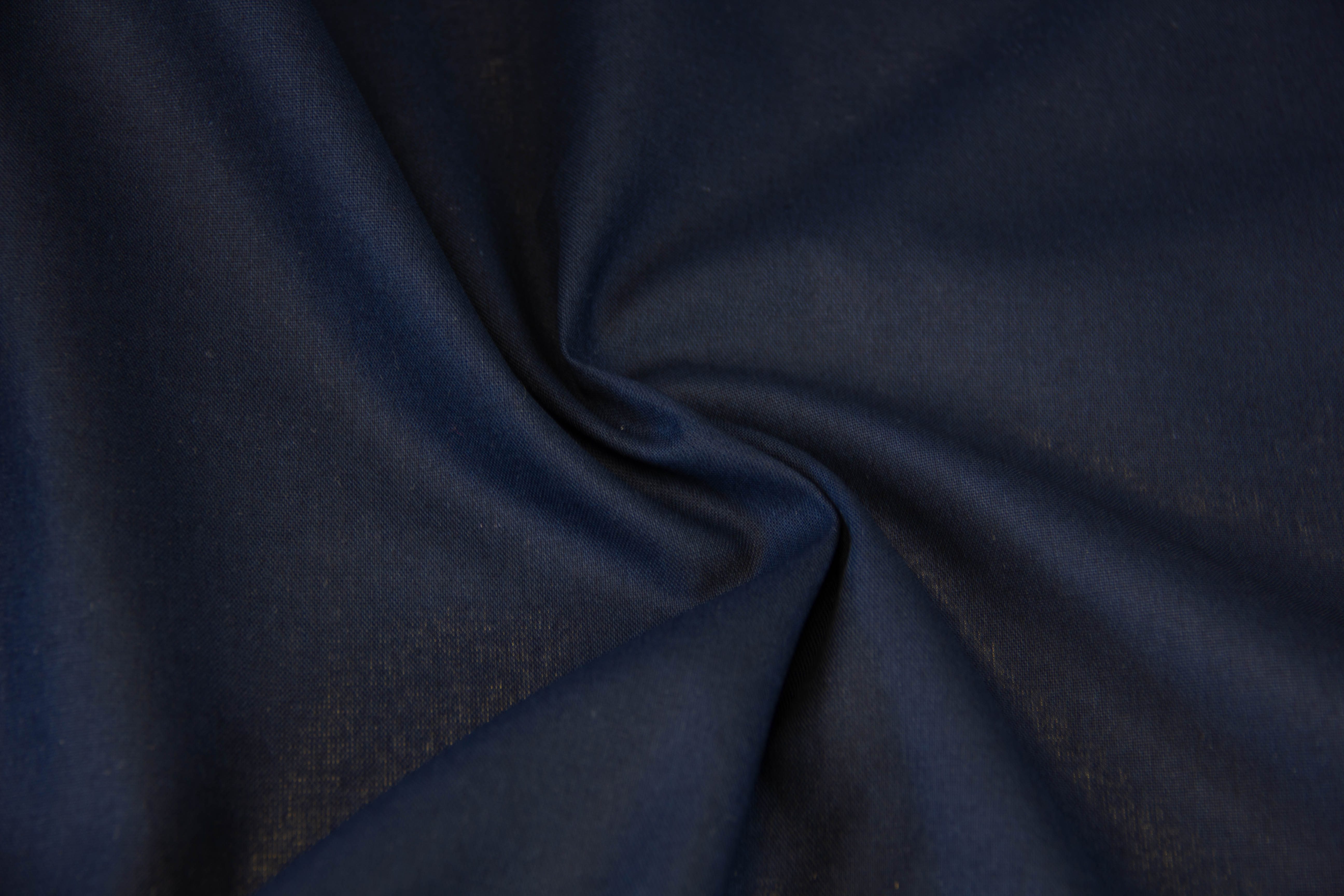 Baumwollwebware, uni, marine, 0,5 m