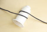 Baumwollkordel ∅ 4 mm, dunkelgrau, 0,5 Meter