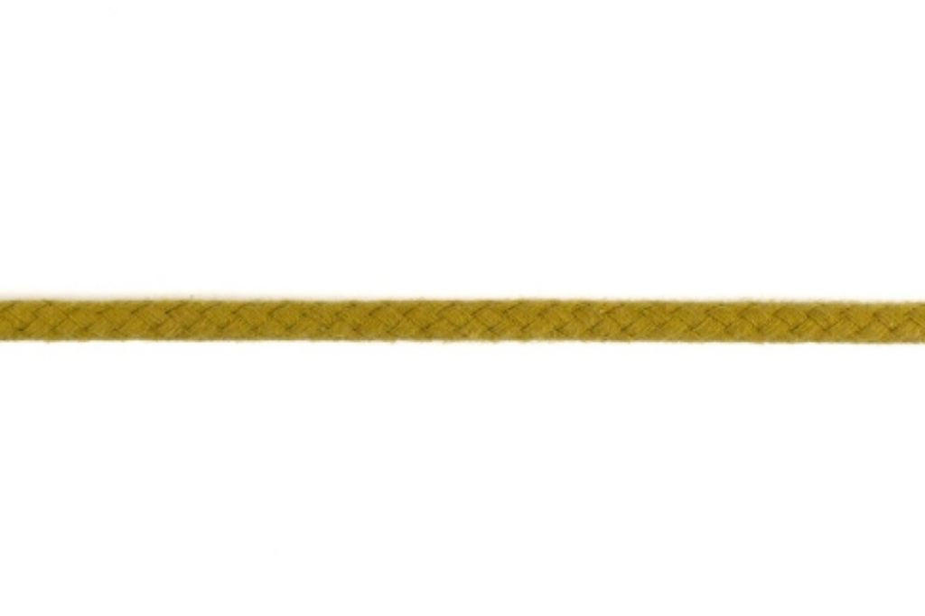 Baumwollkordel, Doppelgewebe, 5 mm, goldbraun, 0,5 m