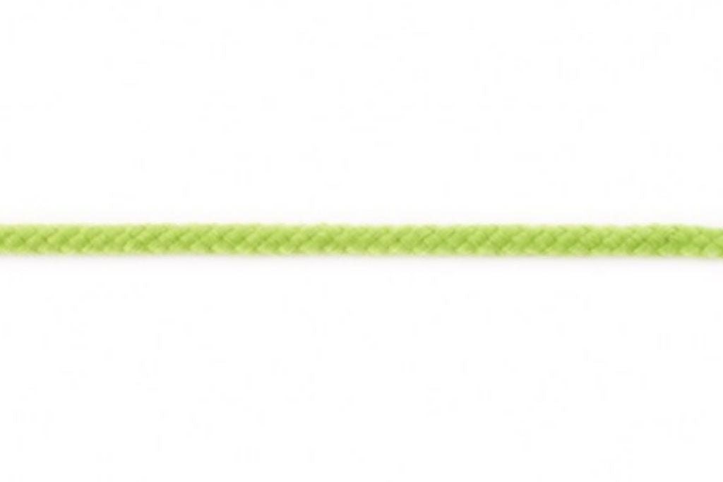Baumwollkordel, Doppelgewebe, 5 mm, limette, 0,5 m