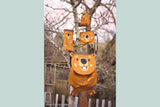 B-Ware DIY-Panel Biber, Tierbeutel Käselotti, Canvas