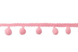 Bommelborte midi (18 mm), rosa, 0,5 m