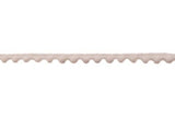 Bommelborte mini (7 mm), weiß, 0,5 m