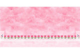 Jersey Panel - Bordüre mit Tulpen