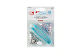 Druckknöpfe Jersey, Prym Love, 8mm, rosa/hellblau/perle