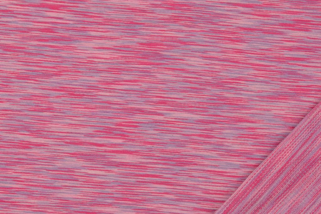 French Terry gestreift, pink, rosa, 0,5 m