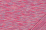 French Terry gestreift, pink, rosa, 0,5 m
