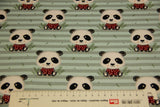 Sweat mit Pandas, Fräulein von Julie, grün, 0,5 m