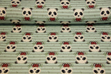 Sweat mit Pandas, Fräulein von Julie, grün, 0,5 m
