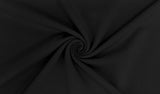 B-Ware 35 cm French Terry, Basic, uni, schwarz