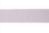Glitzer Gummiband, elastisch, 5 cm, grau, 0,5 m