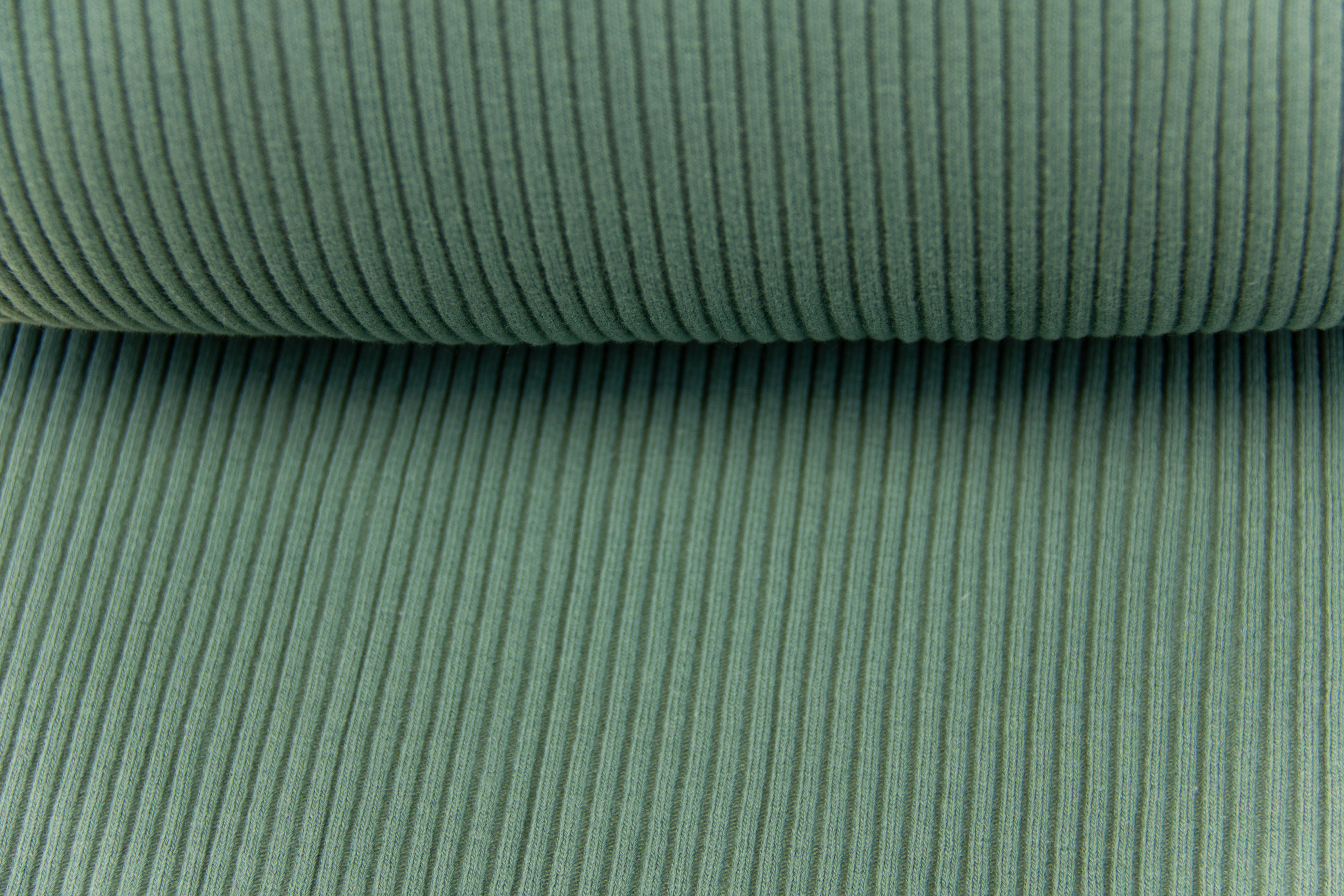 Grobstrickbündchen, Strickschlauch, petrol, 0,5 m
