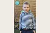 Papierschnittmuster "Kids Hoody" von Lybstes (Gr. 128-170)