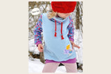 Papierschnittmuster "Kids Hoody" von Lybstes (Gr. 128-170)