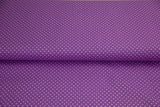 B-Ware 50 cm Baumwollwebware, Tupfen, 2 mm, lila, flieder, gepunktet