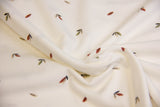 Jersey mit Blättern, weiß, 0,5 m