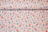 Jersey mit Blumen, ecru, 0,5 m