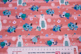 Jersey mit Bären, altrosa, 0,5 m