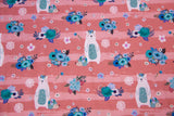 Jersey mit Bären, altrosa, 0,5 m