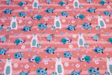 Jersey mit Bären, altrosa, 0,5 m
