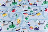 Jersey mit Eisenbahn, hellblau, 0,5 m