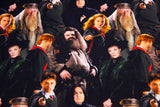 Restmenge 90 cm Jersey Digital "Harry Potter", schwarz