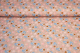 Jersey mit Herzen, altrosa, 0,5 m