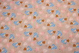 Jersey mit Herzen, altrosa, 0,5 m