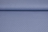 Jersey mit Punkten, rauchblau, 0,5 m