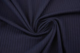Breiter Rippenjersey, marine, 0,5 m