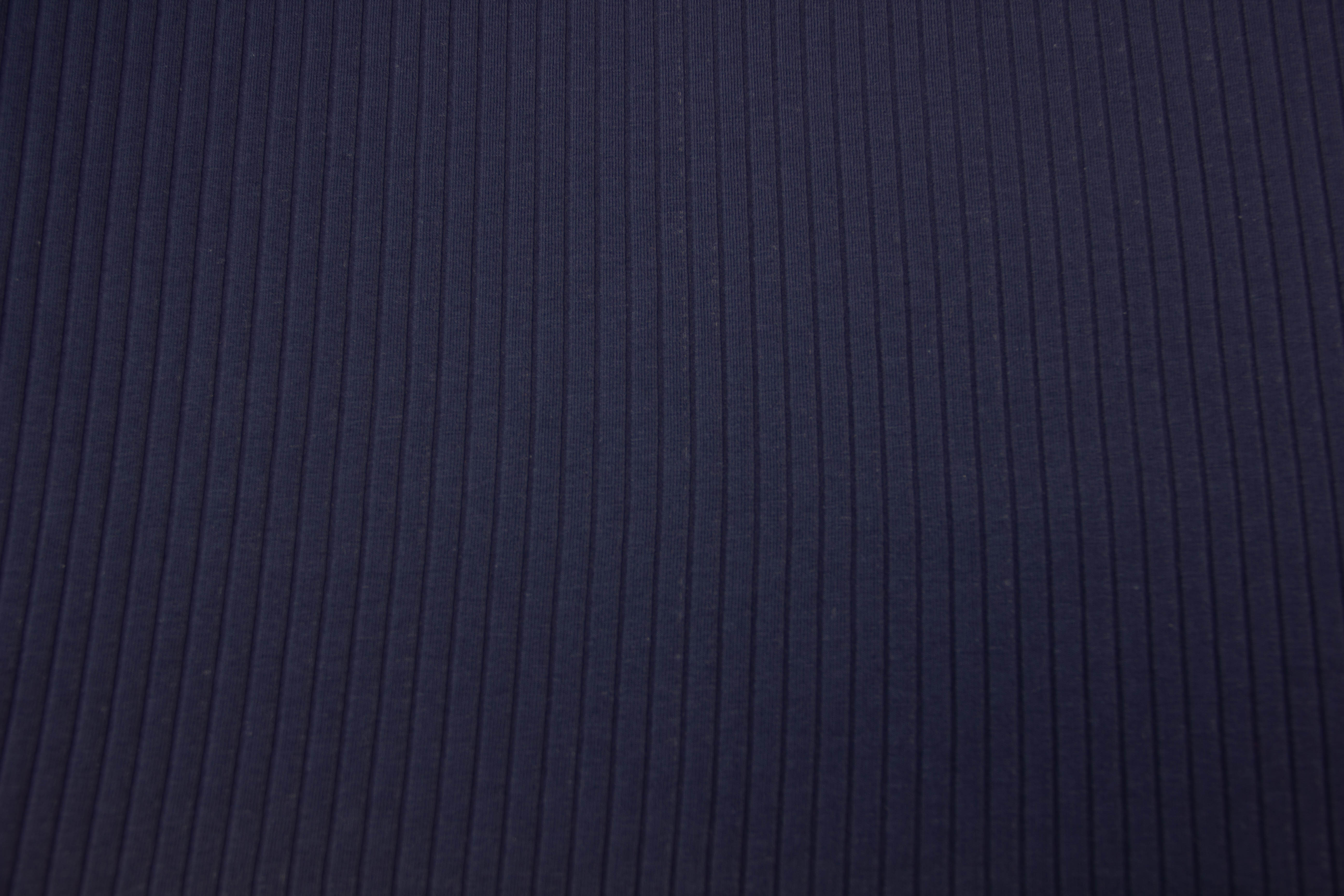 Breiter Rippenjersey, marine, 0,5 m