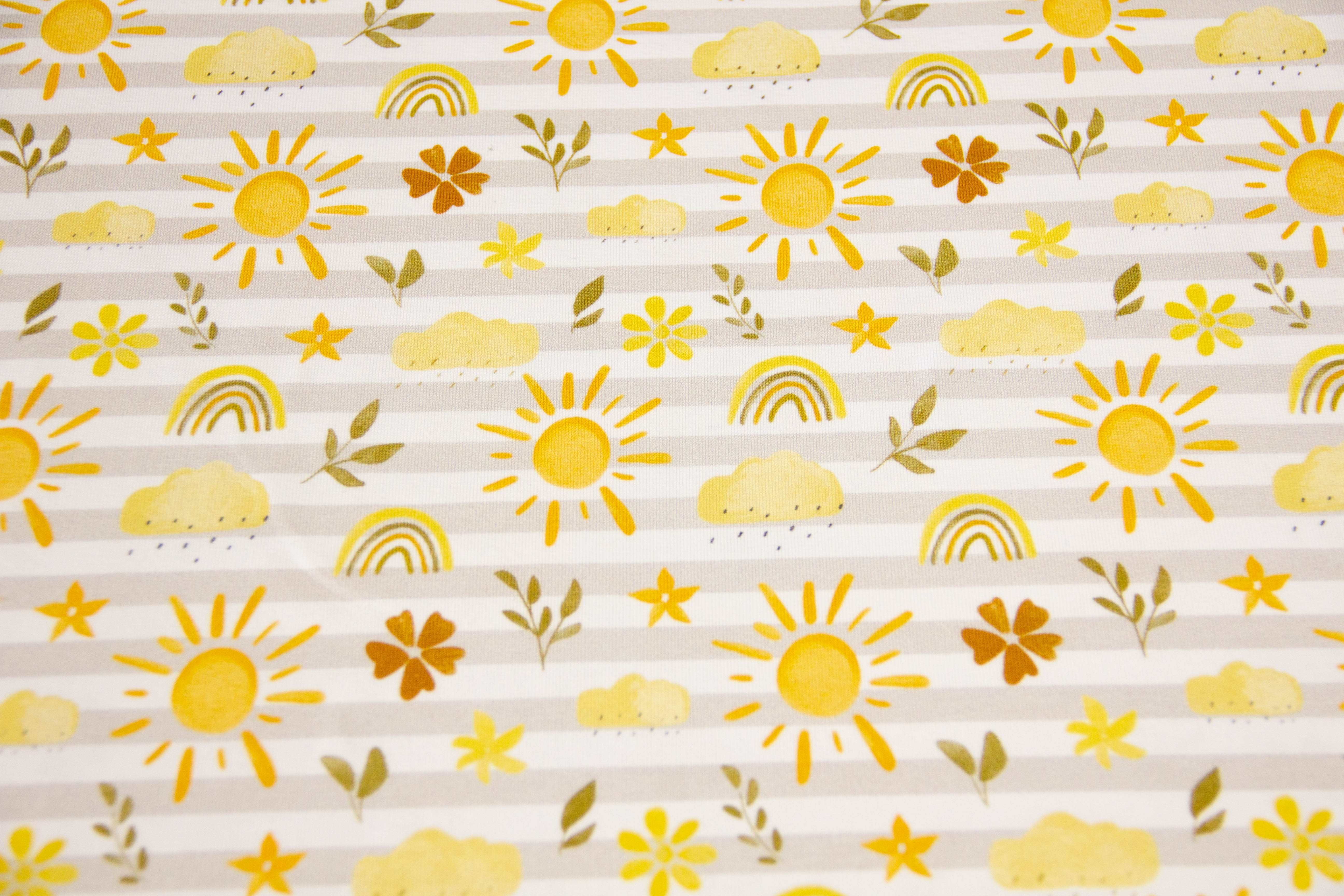 Jersey "Sonne und Regen", Fräulein von Julie, weiß, FVJ-3612, 0,5 m