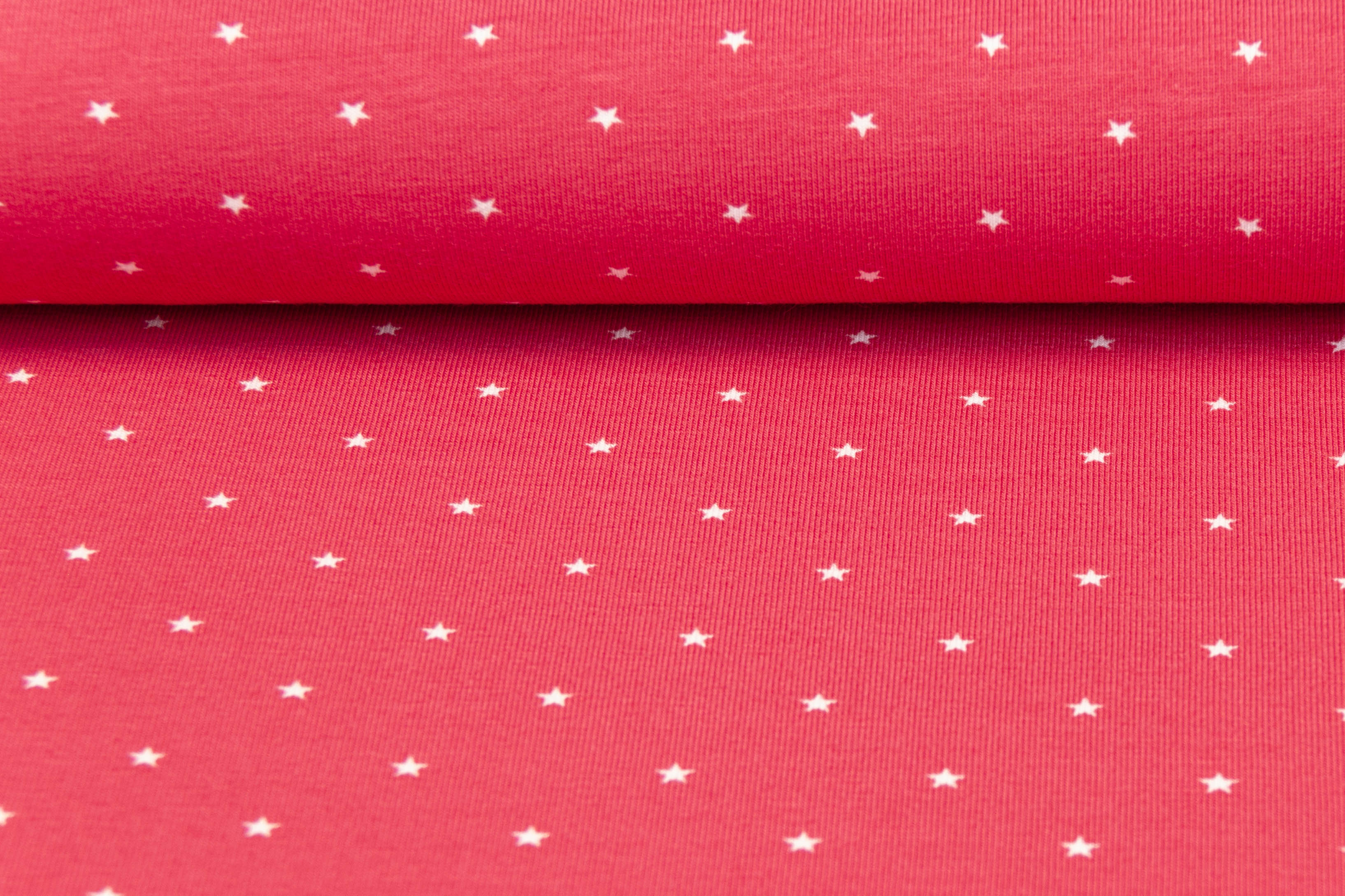 Stoff mit Sternen pink