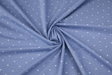 Jersey mit Sternen, basic, rauchblau, 0,5 m