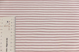 Jersey mit Streifen, weiß, malve, 0,5 m