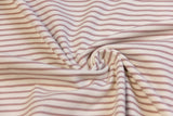 Jersey mit Streifen, weiß, malve, 0,5 m