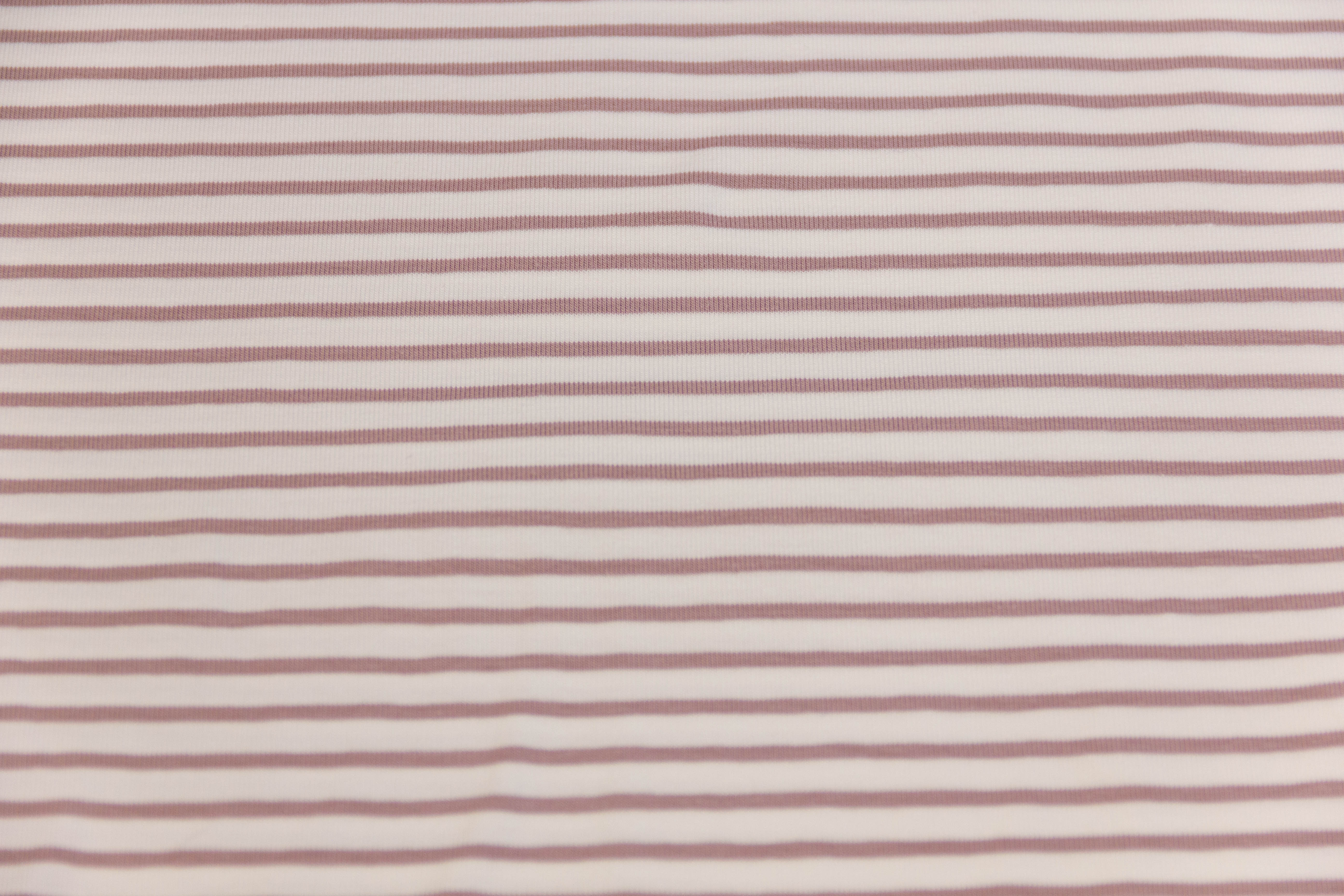Jersey mit Streifen, weiß, malve, 0,5 m