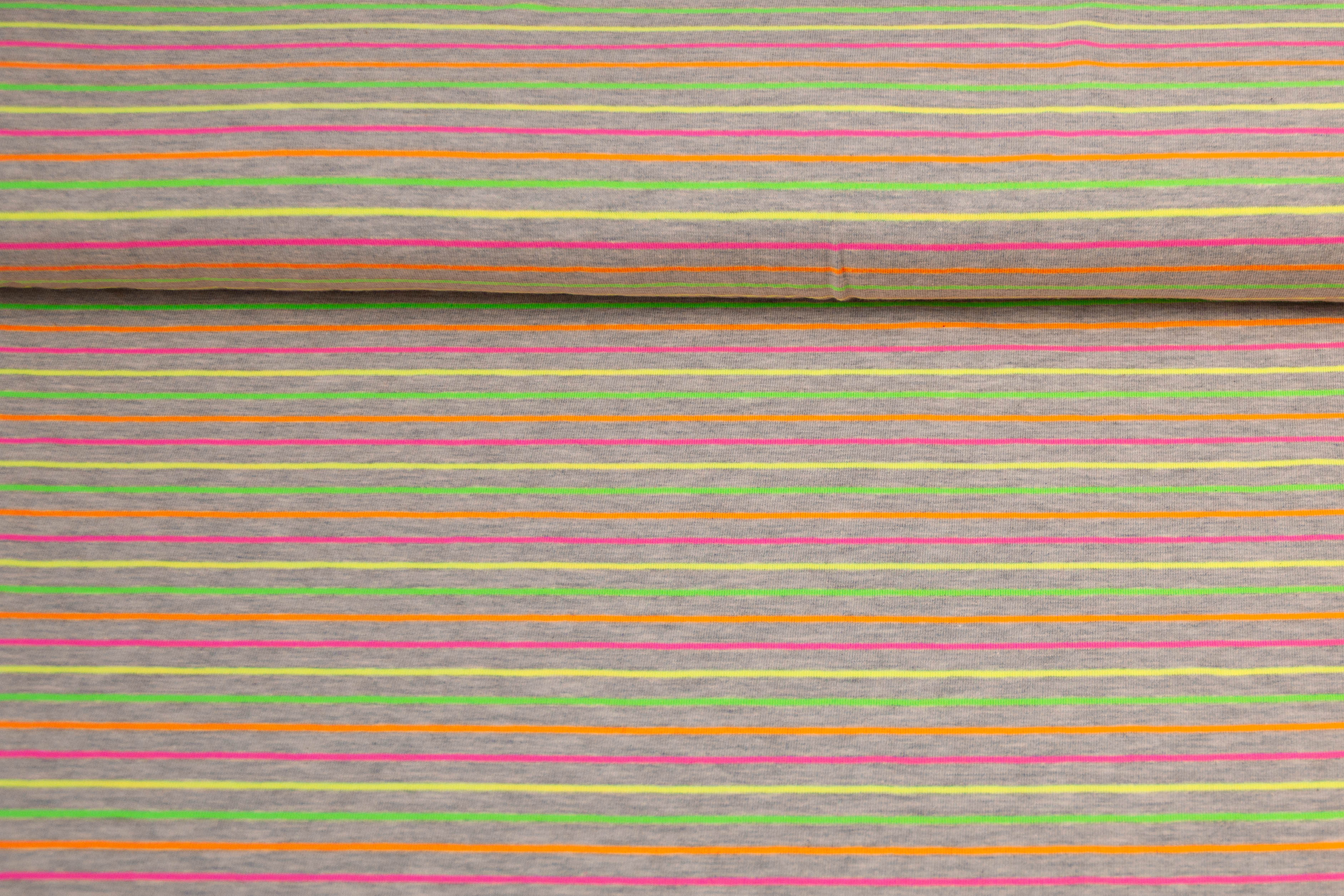Jersey mit Streifen, neon, 0,5 m