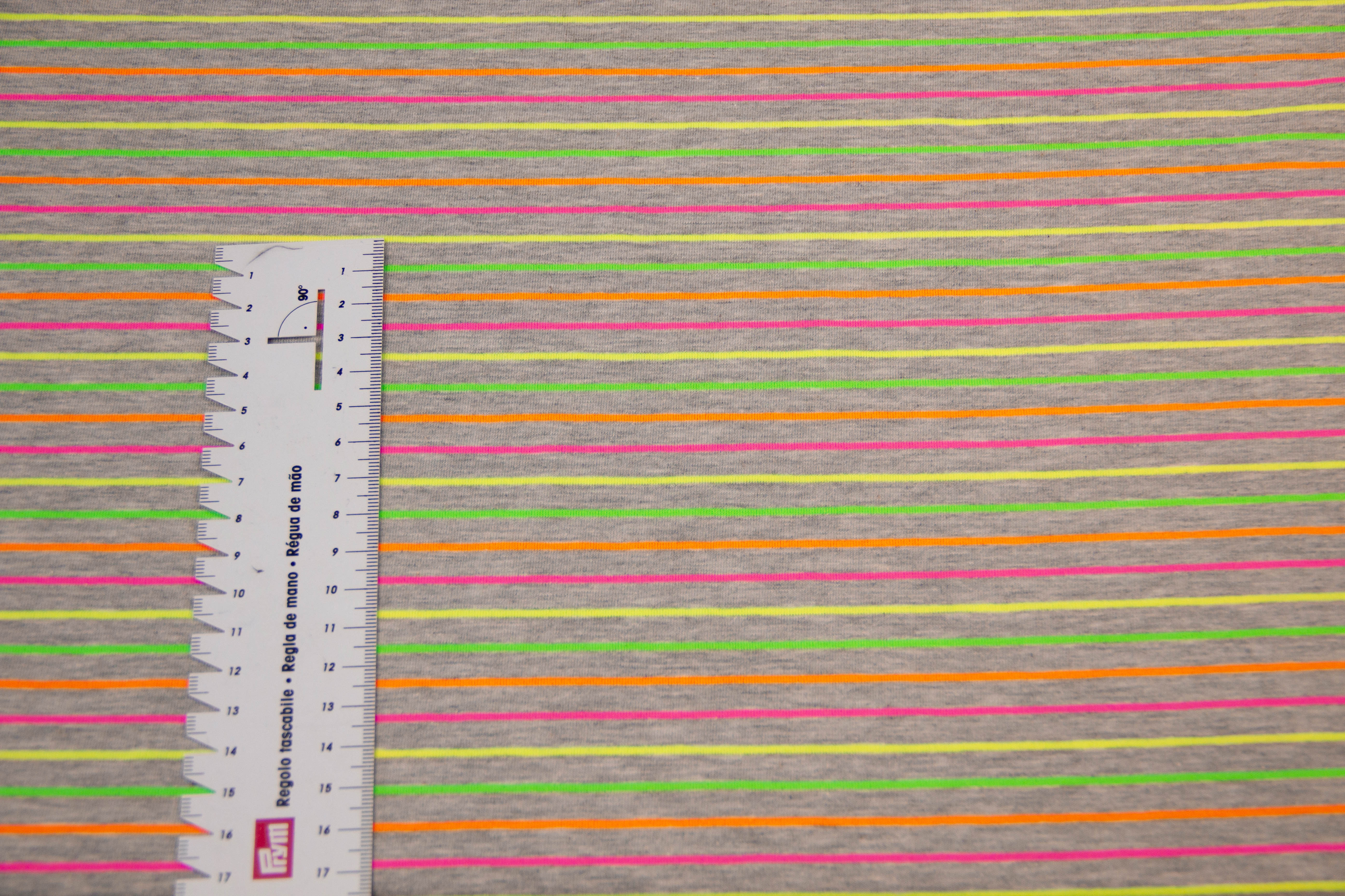 Jersey mit Streifen, neon, 0,5 m