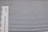 Jersey mit Streifen, weiß, marine, 0,5 m