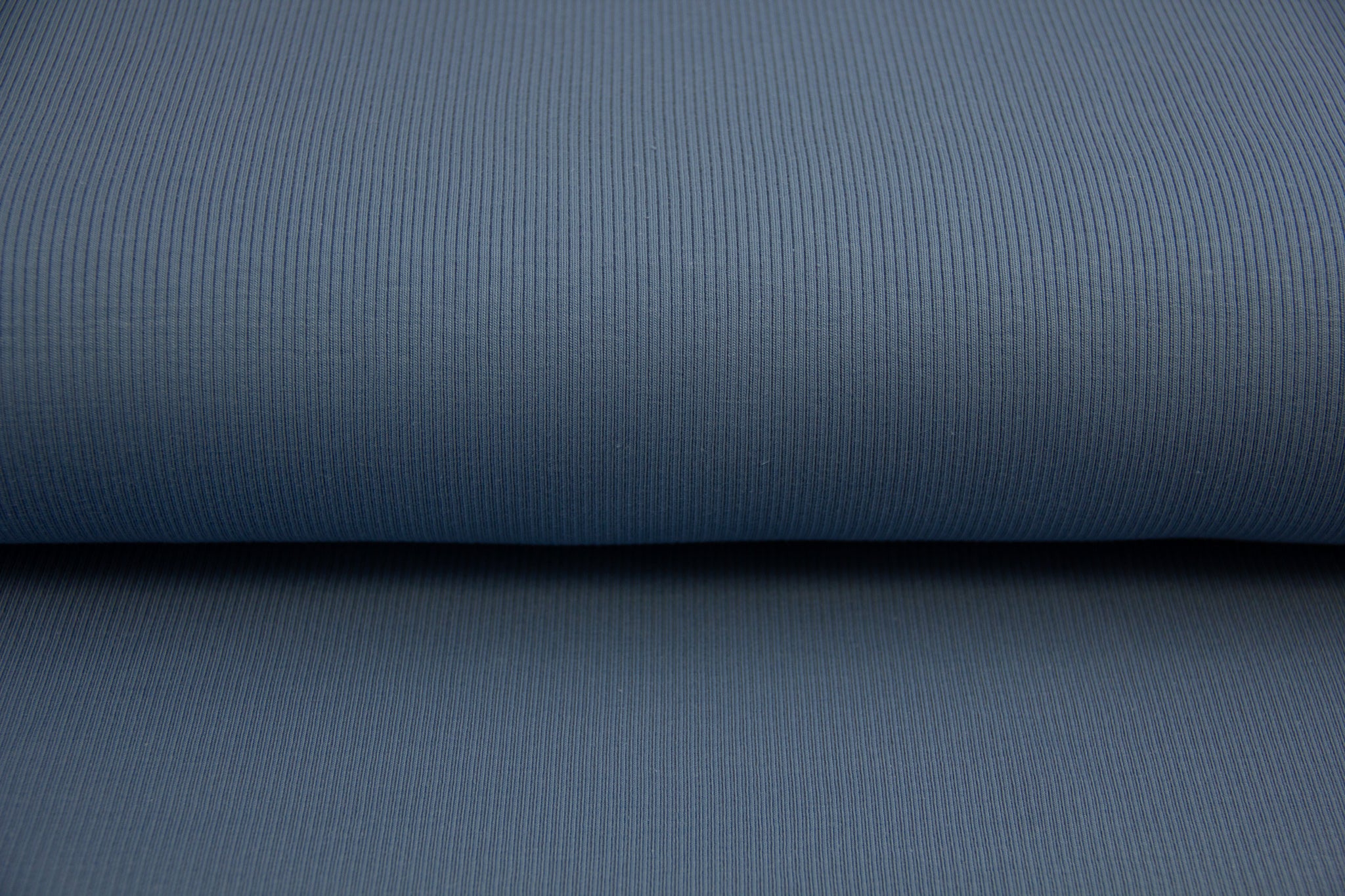 Rib Jersey, Rippenjersey, rauchblau, 0,5 m