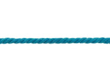 Baumwollkordel, 8 mm, aqua dunkel, 0,5 m